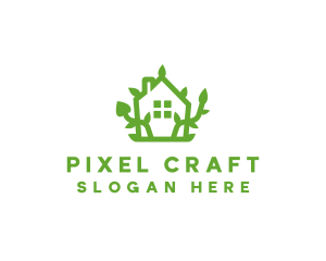 Eco Plant Home logo design