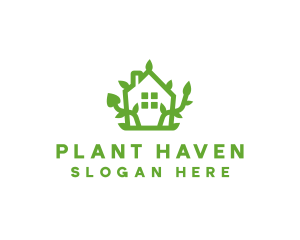 Eco Plant Home logo design