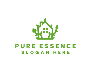 Eco Plant Home logo design