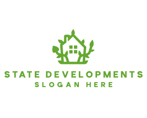 Eco Plant Home logo design