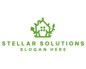 Eco Plant Home logo design