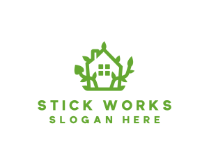 Eco Plant Home logo design