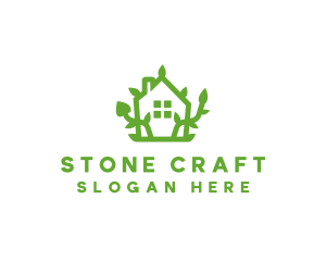 Eco Plant Home logo design