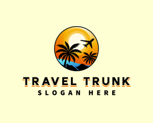 Summer Beach Travel logo design