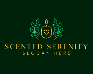 Scented Candle Spa logo design