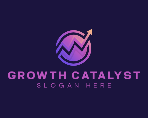 Arrow Investment Chart logo design