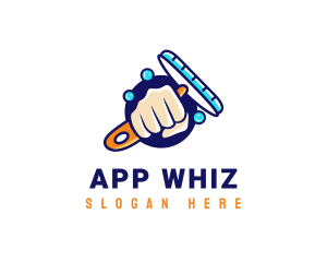 Hand Wiper Cleaner logo design