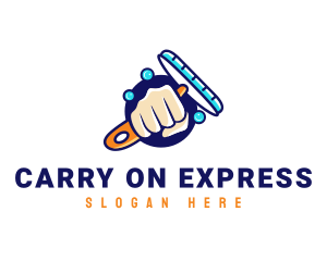 Hand Wiper Cleaner logo design