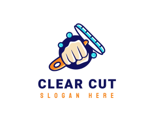 Hand Wiper Cleaner logo design