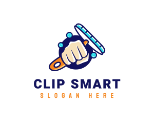 Hand Wiper Cleaner logo design