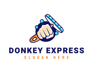 Hand Wiper Cleaner logo design