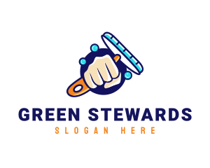 Hand Wiper Cleaner logo design