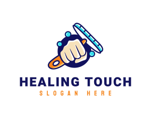 Hand Wiper Cleaner logo design