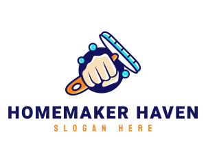 Hand Wiper Cleaner logo design