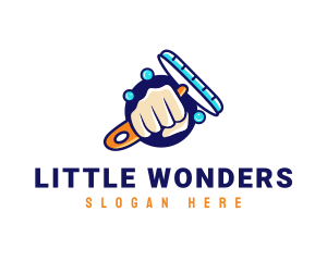 Hand Wiper Cleaner logo design