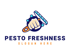 Hand Wiper Cleaner logo design