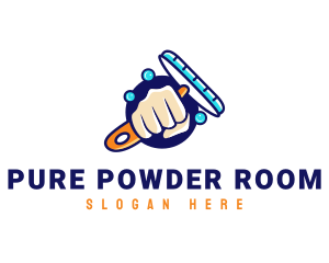 Hand Wiper Cleaner logo design