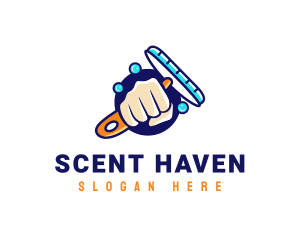 Hand Wiper Cleaner logo design