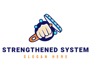 Hand Wiper Cleaner logo design