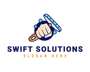 Hand Wiper Cleaner logo design