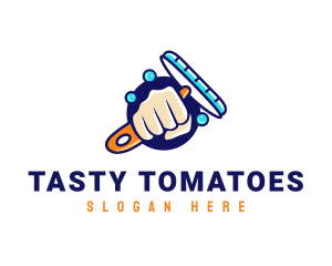 Hand Wiper Cleaner logo design