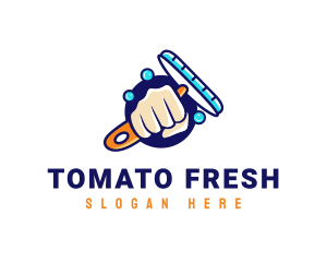 Hand Wiper Cleaner logo design