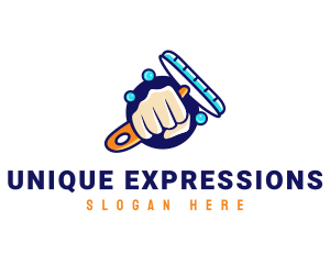 Hand Wiper Cleaner logo design