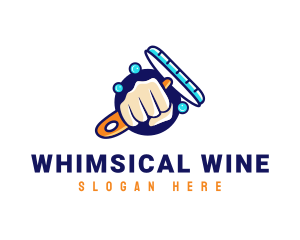 Hand Wiper Cleaner logo design