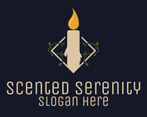 Scented Candle Garden logo design