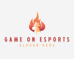 Flaming Chicken Roasting logo