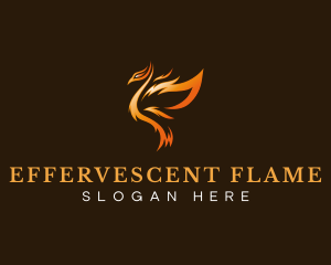 Phoenix Flame Wings logo design