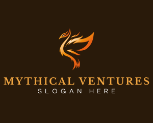 Phoenix Flame Wings logo design