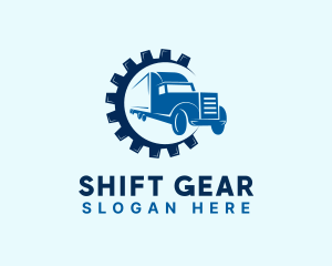 Gear Truck Forwarding logo design