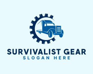 Gear Truck Forwarding logo design