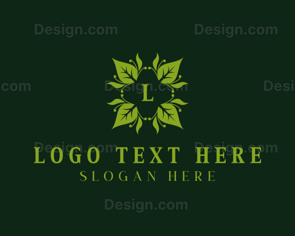 Eco Garden Leaves Logo