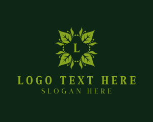 Eco Garden Leaves Logo