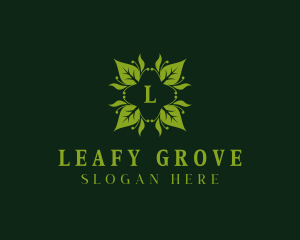 Eco Garden Leaves logo design