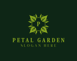 Eco Garden Leaves logo design