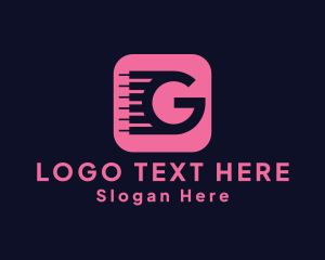 Piano Keyboard Letter G Logo