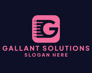 Piano Keyboard Letter G logo design