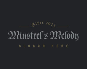 Medieval Calligraphy Business logo design