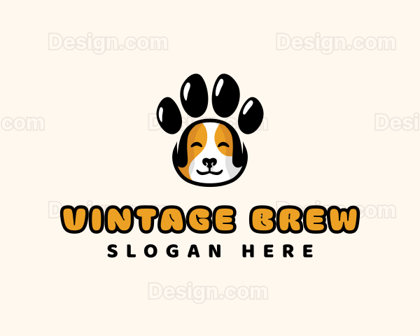 Dog Paw Pet Logo