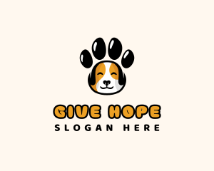 Dog Paw Pet Logo