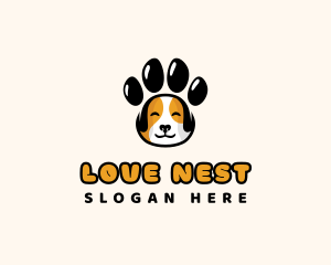 Dog Paw Pet Logo