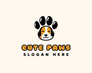 Dog Paw Pet logo design