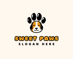 Dog Paw Pet logo design