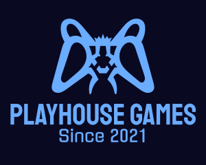 Blue Monster Game Controller  logo design