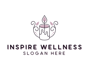 Candle Wellness Spa logo design