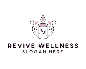 Candle Wellness Spa logo design