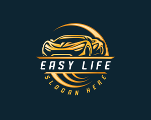 Detailing Sports Car logo design